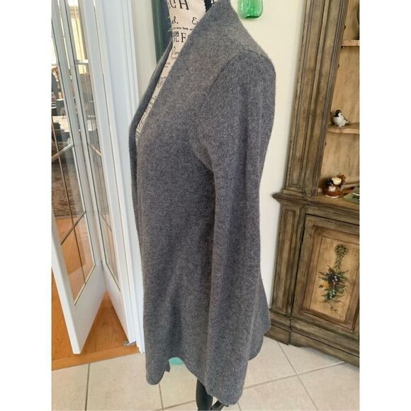 41 Hawthorn Cashmere Sweater Gray Open - Picture 6 of 8